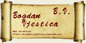 Bogdan Vještica vizit kartica